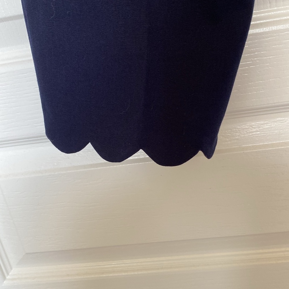 Talbots Navy Blue Chatham Crop with Scalloped Hem NWT, 10p - Picture 8 of 9
